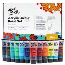 Mont Marte Acrylic Colour Paint Set of 12pc x 75ml-picture-19