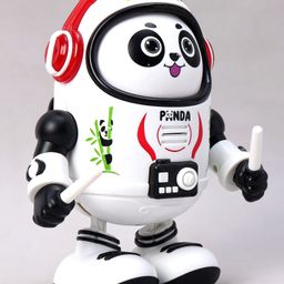 House of kids Dancing Space Panda Musical Toys with Light Sound - White-picture-2