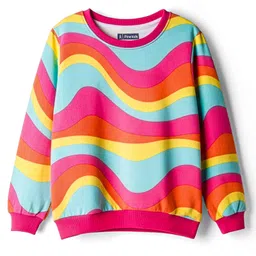 Pine Kids Cotton Knit Full Sleeves Printed Sweatshirt - Multicolor-picture-14