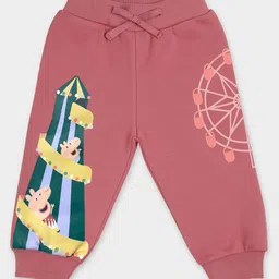 Mi Arcus Knit Peppa Pig Featuring Character Printed Joggers - Pink-picture-20