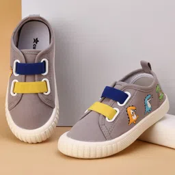 Cute Walk by Babyhug Slip On Casual Shoes With Dino Print - Grey-picture-26