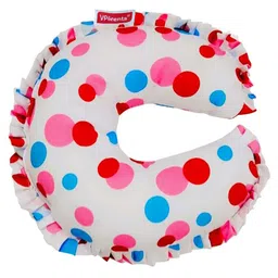 VParents Preemiee Neck Support Soft Pillow for New Born Baby U Shape Pillow - Pink image 2