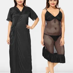 Be You V-Neck Maxi Wrap Nightdress-image-49