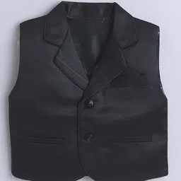 Jeet Ethnics Full Sleeves Damask Printed 3 Piece Party Suit With Tie Set - Black image 5