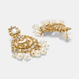 Forever Glam by Pantaloons Crescent Shaped Drop Earrings image 4