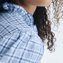 H&M Frill-Collared Cotton Blouse image 4