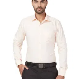 Park Avenue Orange Slim Fit Texture Shirt-picture-14