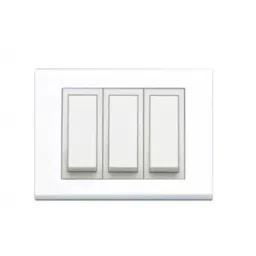 Anchor Roma 6 Module Lira Horizontal Plate with White Frame 35344WH-image-48