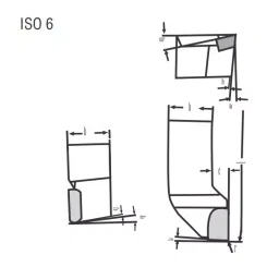 DIAMOND K20 Grade 20x20 mm Carbide Cranked Knife Tool Right Hand, ISO 6 2020 image 2