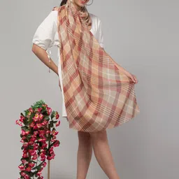 J Style Women Checked Stole-picture-14