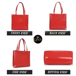 QNS PU Shopper Tote Bag image 2