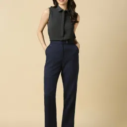 Allen Solly Grey Polyester Solid Top image 4