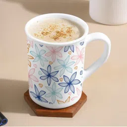 Larah By Borosil White Opalware 350 ML Mug image 4