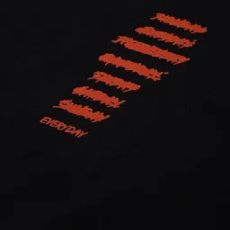 Difference Of Opinion Black Loose Fit Printed T-Shirt image 4