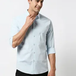 Dragon Hill Light Blue Slim Fit Shirt-picture-24