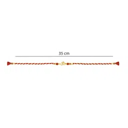 GIVA 925 Silver Golden Omkar Thread Rakhi for Bhai/Bhaiya image 4