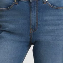 Forever 21 Blue Cotton Flared Fit Mid rise Jeans image 4