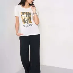 Honey By Pantaloons White Regular Fit Printed T-Shirt image 5