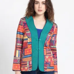 SHAYE Multicolor Printed Blazer-image-52