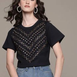 Label Ritu Kumar Black Paulina Top-picture-29