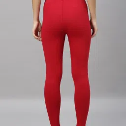 Kryptic Black & Red Cotton Regular Fit Leggings (Pack Of 2) image 4