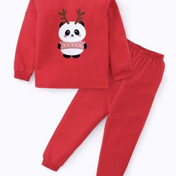 BLUSHES KidsPrinted Pure Cotton Night Suit-picture-16