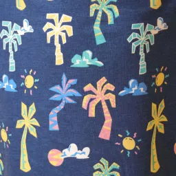 Anthrilo Kids blue Cotton Printed T-Shirt & Trouser image 4