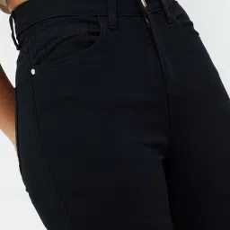 Ginger by Lifestyle Black Cotton Mid Rise Jeans image 4