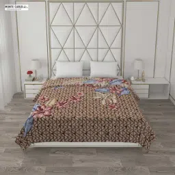 Monte Carlo Brown Polyester 800 GSM Winter Blanket image 3