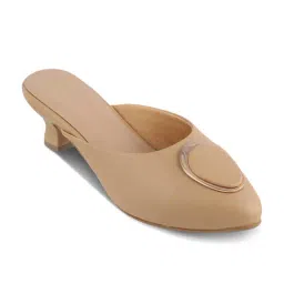 Tresmode Women's Beige Mule Shoes-picture-27