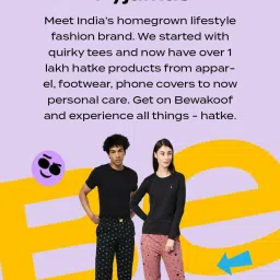 Bewakoof Purple Print Cotton Regular Fit Pyjamas image 4