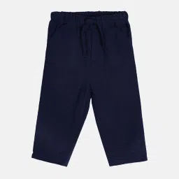 MINIKLUB Boys Navy Solid Full Sleeves T-Shirt with Pants image 4