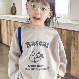 LULU & SKY Girls Typography Printed Applique T-shirt-picture-29