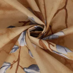Klotthe Beige 400 TC Cotton Double Elastic Book Fold Bedsheet with 2 Pillow Covers image 4