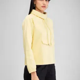 Spykar Yellow Regular Fit Sweatshirt image 3