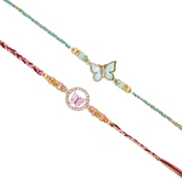 Aapno Rajasthan Set of 2 Butterfly Rakhi image 4