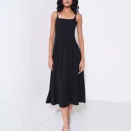Honey By Pantaloons Jet Black Slim Fit Dress-picture-49