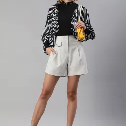 KASSUALLY Black & White Animal Print Top image 4