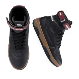 Bacca Bucci Men's SWAGGER Cosmic Black Ankle High Sneakers image 4
