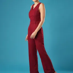 Globus Maroon Maxi Jumpsuit image 4