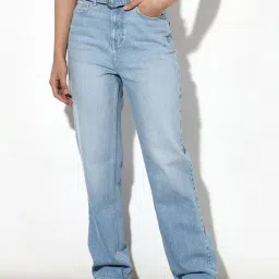 Only Blue Cotton Solid Jeans-image-63