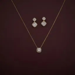 Kushal's Fashion Jewellery White Gold Polished Silver Chain Pendant for Women-picture-43