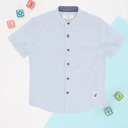 Pantaloons Junior Blue Glow Blue Shirt-picture-29