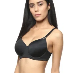 Soie Black Under Wired Padded Full Coverage T-Shirt Bra image 3