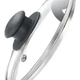 judge by prestige JUDGE Silver & Transparent Stainless Steel 24 cm Gas Compatible Kadai With Glass Lid (3 L) image 4