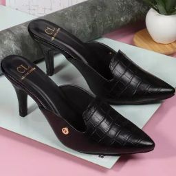 Carlton London Women's Black Mule Shoes-picture-20