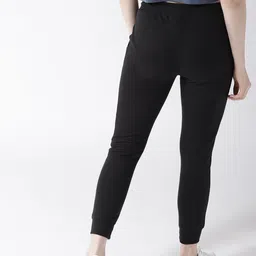 Harvard Black Solid Joggers image 3