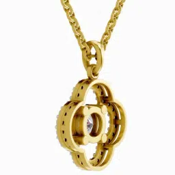 Sparkles 14K (585) Yellow Gold Lab Grown Diamond Pendant image 4