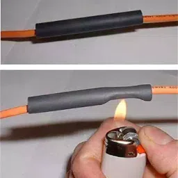 Rpi Shop Black 3mm Polyolefin Heat Shrink Tube Sleeve for Wrap 50 Meter image 5