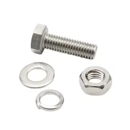 Immech (200 Pcs Set) M5x 35mm Hex Head Bolt with Nut & Washer, Zinc-Coated 150 (50 Pcs Each) image 5
